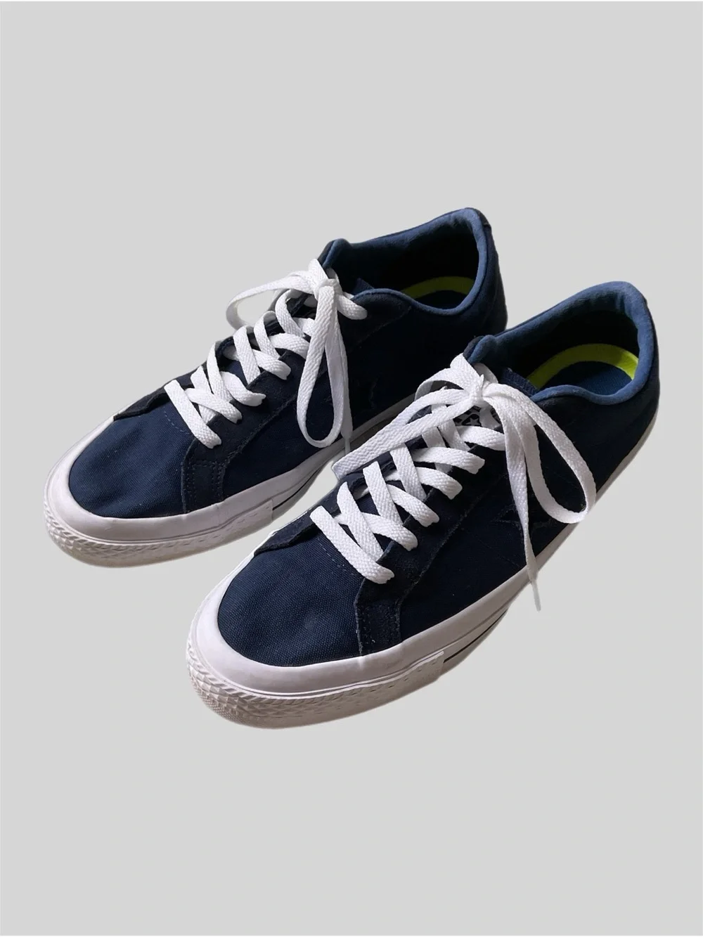 Converse Con One Star Ox Navy Canvas Monochromatic Tonal Blue 153708C M 10/W 12